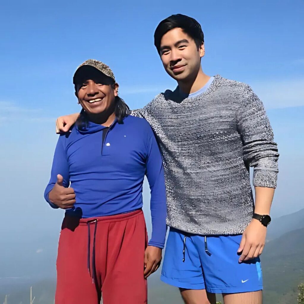 Tourist with tour guide in Guatemala