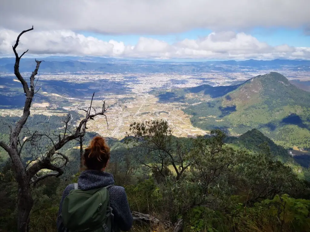 Girl Hiking in Guatemala